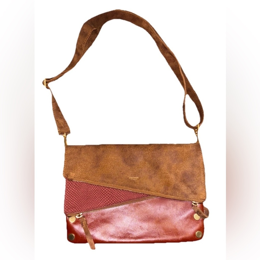 NWOT- Hammitt Dillon Los Angeles Dillon Arches Henna Brown Leather Crossbody Bag